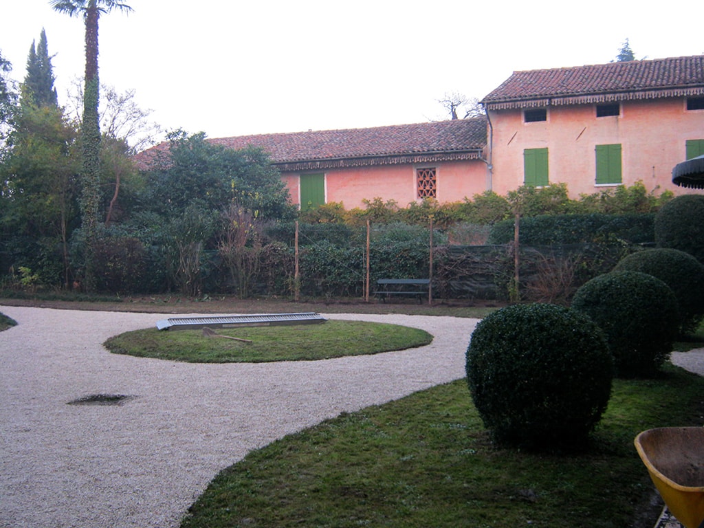 ripristino giardino villa del 1800 a Castello di Godego